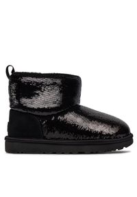 Ugg Śniegowce W Classic Mini Mirror Ball 1151291 Czarny. Kolor: czarny