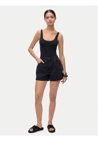 Vero Moda Szorty jeansowe Zuri 10279493 Czarny Regular Fit. Kolor: czarny. Materiał: bawełna #7