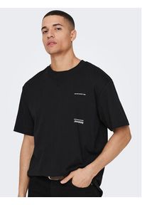 Only & Sons T-Shirt 22025268 Czarny Relaxed Fit. Kolor: czarny. Materiał: bawełna #5