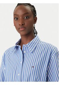 Tommy Jeans Sukienka koszulowa DW0DW20617 Niebieski Regular Fit. Kolor: niebieski. Materiał: bawełna. Typ sukienki: koszulowe #5