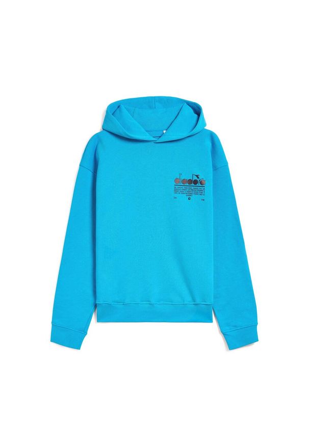 Diadora - Bluza DIADORA HOODIE MANIFESTO. Kolor: niebieski