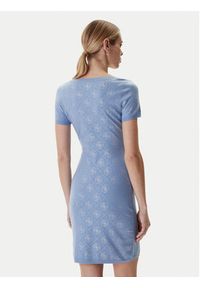 Guess Sukienka dzianinowa W6RK92 Z3JD2 Błękitny Regular Fit. Kolor: niebieski. Materiał: syntetyk #3