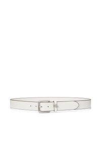Lauren Ralph Lauren - LAUREN RALPH LAUREN Pasek Damski 412968765005 Biały. Kolor: biały. Materiał: skóra