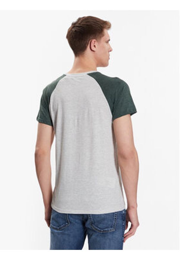 Brave Soul T-Shirt MTS-149BAPTISTK Szary Regular Fit. Kolor: szary. Materiał: bawełna