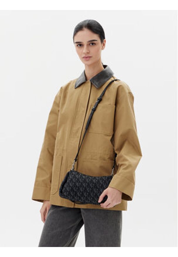 Calvin Klein Jeans Torebka Lyl Lg Jqd Smll Shld LV04K3142G Czarny. Kolor: czarny