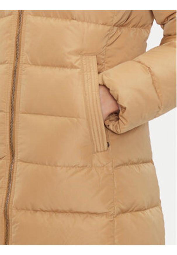 TOMMY HILFIGER - Tommy Hilfiger Płaszcz zimowy Heritage WW0WW43234 Beżowy Regular Fit. Kolor: beżowy. Materiał: syntetyk. Sezon: zima
