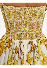 DOLCE & GABBANA - Dolce&Gabbana Sukienka letnia F6AEIT HH5A1 Żółty Regular Fit. Kolor: żółty. Materiał: bawełna. Sezon: lato #4