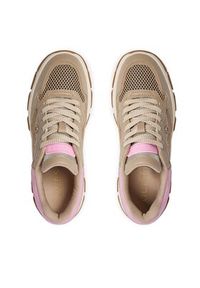 Guess Sneakersy Brecky FLPBRE ELE12 Beżowy. Kolor: beżowy. Materiał: materiał #6