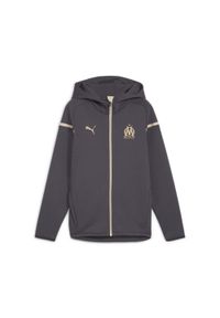 Puma - Dziecięca bluza dresowa z kapturem om casuals 2023/24. Typ kołnierza: kaptur. Kolor: szary, wielokolorowy, czarny. Materiał: dresówka. Sport: piłka nożna #1