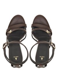 Patrizia Pepe Sandały 2X0043/L048 Brązowy. Kolor: brązowy. Materiał: skóra #4