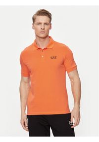 EA7 Emporio Armani Polo 8NPF04 PJM5Z 1661 Pomarańczowy Regular Fit. Typ kołnierza: polo. Kolor: pomarańczowy. Materiał: bawełna