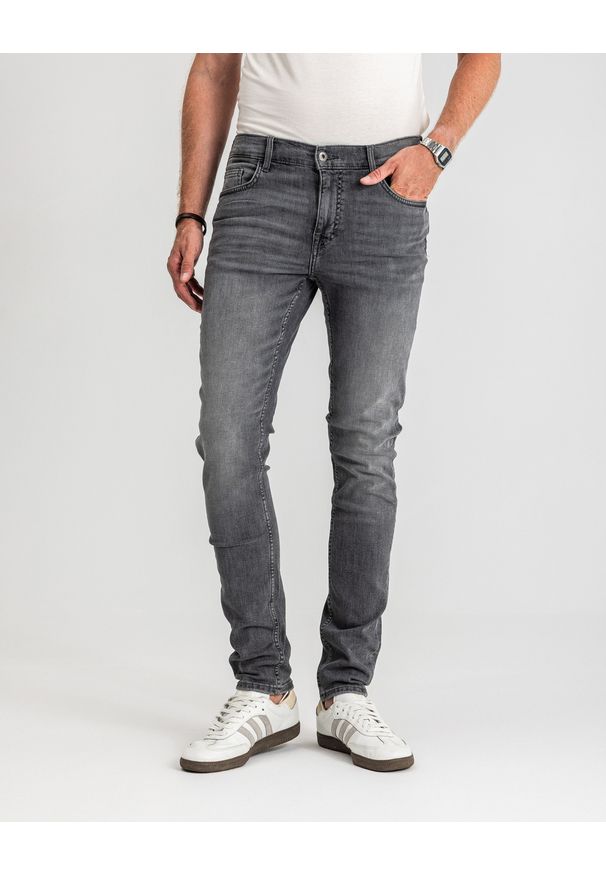 Męskie Spodnie Jeansowe Mustang Style Frisco Skinny Denim Black 1017118 4000 203