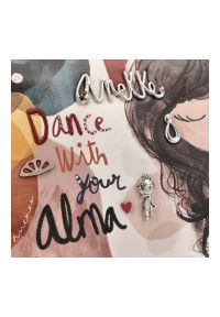 Pomarańczowa Stylowa Torebka Damska Na Ramię Anekke. Kolor: pomarańczowy. Wzór: haft, aplikacja, napisy. Dodatki: z haftem, z aplikacjami. Materiał: zdobione. Styl: elegancki. Rodzaj torebki: na ramię #5