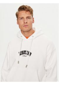 OFF-WHITE - Off-White Bluza OMBB085G23FLE0150110 Biały Regular Fit. Kolor: biały. Materiał: bawełna