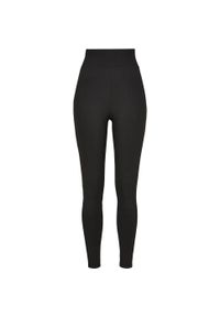 Urban Classics - Legginsy Damskie Z Wysokim Stanem. Stan: podwyższony. Kolor: czarny. Sport: turystyka piesza
