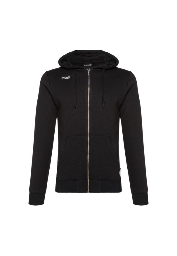 CAPELLI SPORT - Bluza piłkarska męska Capelli Basics Adult Zip Hoodie. Kolor: czarny. Sport: piłka nożna