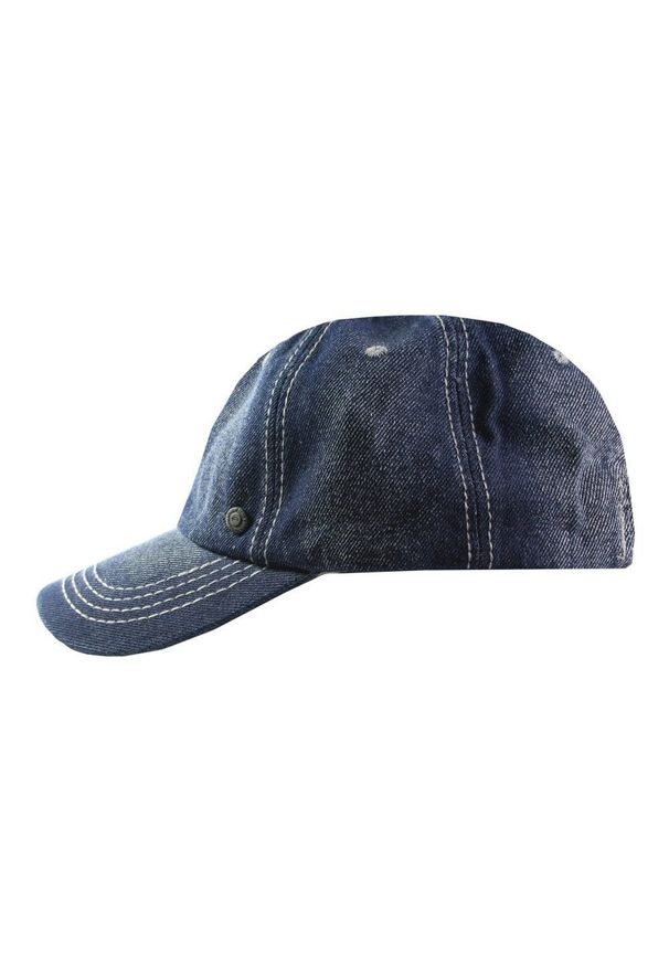 Czapka z Daszkiem, Ciemna Jeansowa z Przeszyciami, Fastryga, Letnia, 100% BAWEŁNA -Pako Jeans. Kolor: niebieski. Materiał: bawełna. Sezon: lato