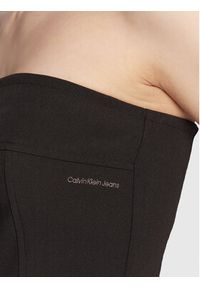 Calvin Klein Jeans Top J20J220947 Czarny Slim Fit. Kolor: czarny. Materiał: syntetyk #5