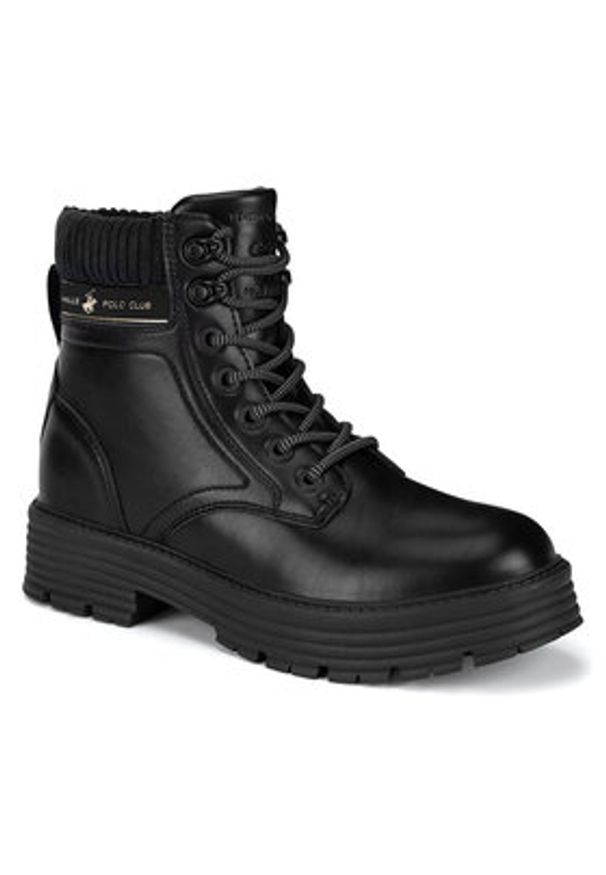 Beverly Hills Polo Club Trzewiki V12-673 Czarny. Kolor: czarny. Materiał: materiał