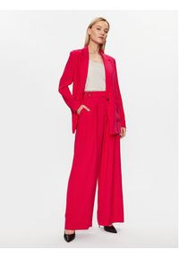 DKNY Spodnie materiałowe P3EK8Q84 Różowy Regular Fit. Kolor: różowy. Materiał: materiał, syntetyk #3