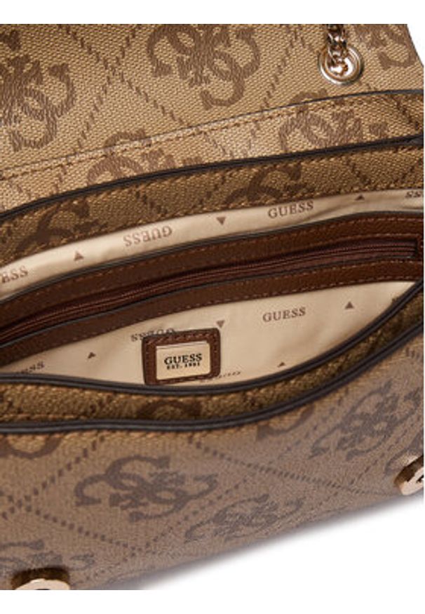 Guess Torebka Noelle II HWSS96 72210 Brązowy. Kolor: brązowy. Materiał: skórzane