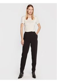 Bruuns Bazaar Spodnie materiałowe Cindysus BBW2595 Czarny Slim Fit. Kolor: czarny. Materiał: wiskoza