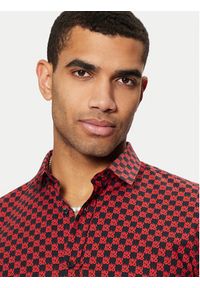 Hugo - HUGO Koszula Elisha02 50534076 Czerwony Extra Slim Fit. Kolor: czerwony. Materiał: bawełna #2