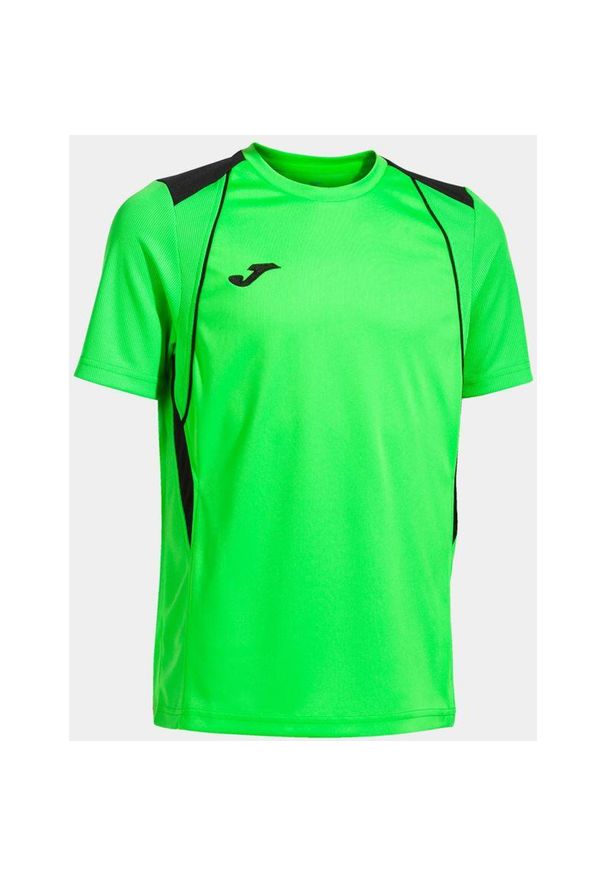 Joma Championship koszulka sportowa junior 2XS. Kolor: czarny, niebieski, wielokolorowy. Długość rękawa: raglanowy rękaw. Sport: piłka nożna