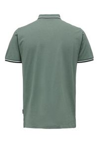 Only & Sons Polo Fletcher 22024827 Zielony Regular Fit. Typ kołnierza: polo. Kolor: zielony. Materiał: bawełna #6