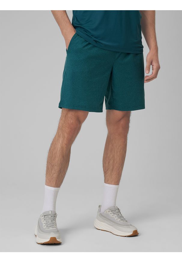 4f - 4F Spodenki treningowe szybkoschnące męskie - zielone XL. Kolor: zielony. Materiał: włókno. Sport: fitness