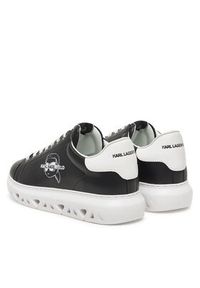 Karl Lagerfeld - KARL LAGERFELD Sneakersy KL54515 Czarny. Kolor: czarny. Materiał: skóra