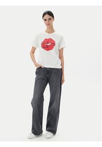 JDY T-Shirt Daisy 15348400 Biały Regular Fit. Kolor: biały. Materiał: bawełna