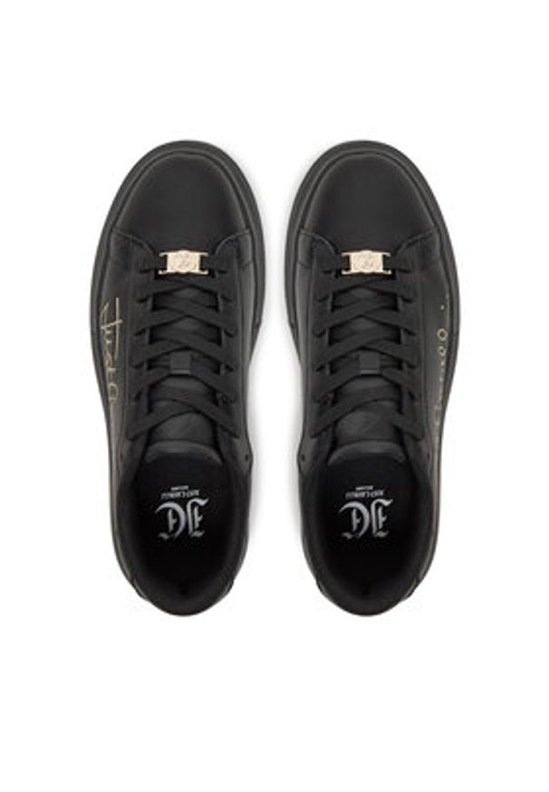 Just Cavalli Sneakersy 78RA3SB3 ZPA88 Czarny. Kolor: czarny. Materiał: skóra
