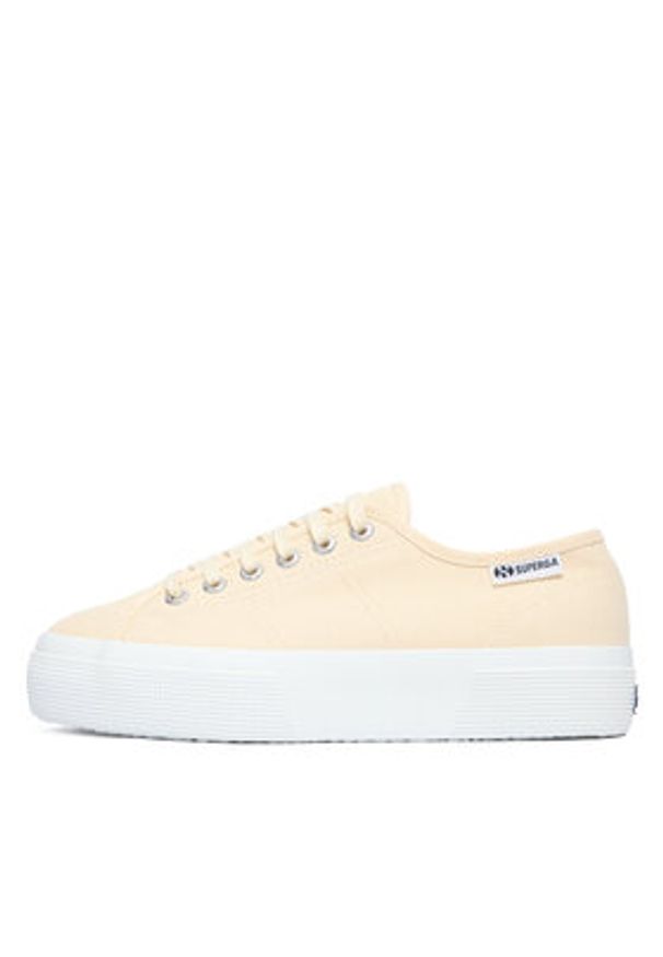 Superga Tenisówki Platform Leggera S2142ZW Beżowy. Kolor: beżowy. Materiał: materiał. Obcas: na platformie