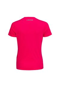Head - T-shirt damski Club Lara. Kolor: różowy. Materiał: poliester, bawełna, materiał, jersey. Sport: tenis #1