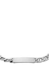 Fossil Bransoletka JF04823040 Srebrny. Materiał: metalowe. Kolor: srebrny #4