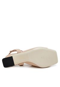Pollini Sandały SA16077C1MTD0122 Beżowy. Kolor: beżowy. Materiał: skóra #6
