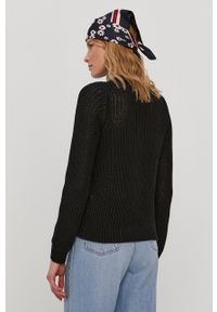 Pieces - Sweter. Okazja: na co dzień. Kolor: czarny. Materiał: bawełna. Długość rękawa: długi rękaw. Długość: długie. Styl: casual #5