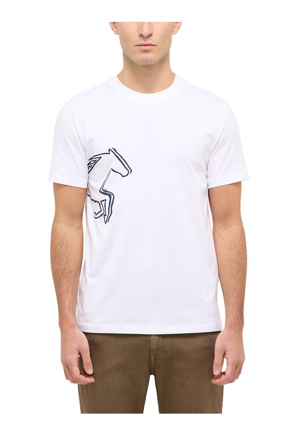 Męski T-Shirt Mustang Style Austin Bright White 1016493 2007