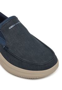 skechers - Skechers Półbuty Relaxed Fit: Hasting - Fielden 205066/NVY Granatowy. Kolor: niebieski. Materiał: materiał #5