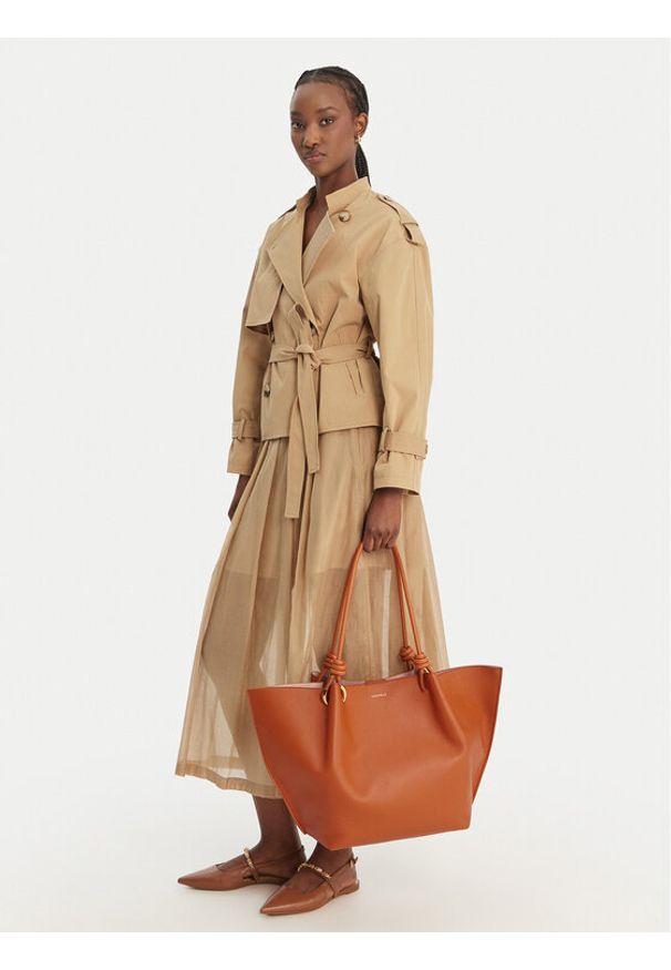 Coccinelle Torebka E1 U07 11 01 01 Brązowy. Kolor: brązowy. Materiał: skórzane