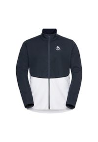 SENZA MARCA - Kurtka softshell męska Odlo Markenes. Kolor: biały, wielokolorowy, niebieski. Materiał: softshell