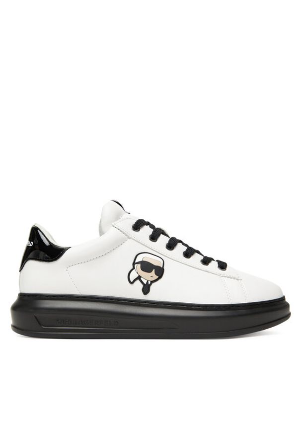 Karl Lagerfeld - KARL LAGERFELD Sneakersy KL52530N Biały. Kolor: biały. Materiał: skóra