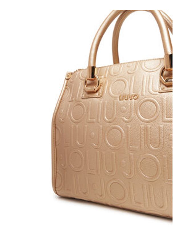 Liu Jo Torebka Ecs M Satchel AF5008 E0538 Złoty. Kolor: złoty. Materiał: skórzane