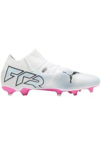 Buty piłkarskie Puma Future 7 Match FG/AG M 107715 01 białe. Kolor: biały. Materiał: syntetyk, dzianina. Szerokość cholewki: normalna. Sport: piłka nożna