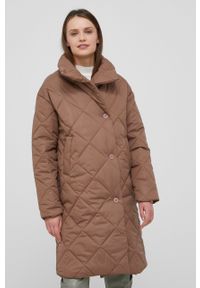 Answear Lab kurtka damska kolor brązowy zimowa. Okazja: na co dzień. Kolor: brązowy. Materiał: materiał. Wzór: gładki. Sezon: zima. Styl: wakacyjny #4