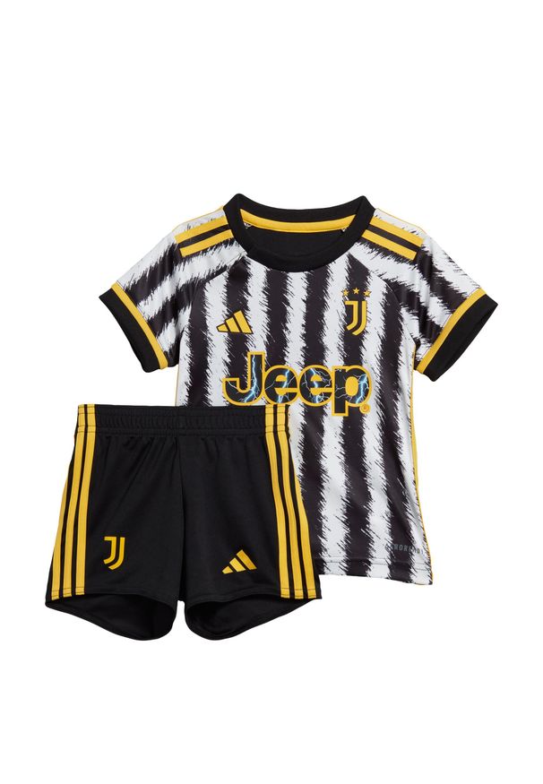 Adidas - Juventus 23/24 Home Kit Kids. Kolor: biały, wielokolorowy, czarny. Materiał: materiał
