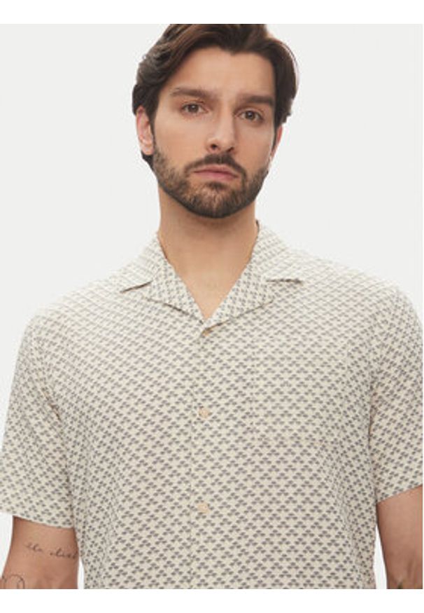 Pierre Cardin Koszula C6 45610.0458 Beżowy Regular Fit. Kolor: beżowy. Materiał: bawełna