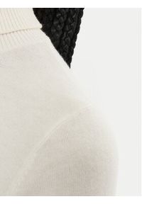 Tommy Jeans Golf Essential DW0DW19686 Écru Regular Fit. Typ kołnierza: golf. Materiał: wiskoza #5