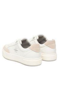 Calvin Klein Sneakersy Basket Cupsole Laceup Lth Mix YW0YW02023 Biały. Kolor: biały. Materiał: skóra #3